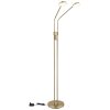 Globo Silvio lampadaire sur pied salon LED de lecture à 2 spots design moderne
