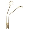 Globo Silvio lampadaire sur pied salon LED de lecture à 2 spots design moderne