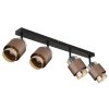 Globo Milley plafonnier barrette spot de plafond 4 flammes E27 moderne