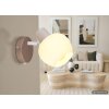Globo Eileen spot mural rond, applique murale moderne à interrupteur E27