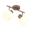Globo Eileen plafonnier spot de plafond moderne à 2 spots orientables E27 2x40 W