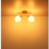 Globo Eileen plafonnier spot de plafond moderne à 2 spots orientables E27 2x40 W