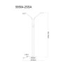 Globo Silvio lampadaire LED double 2700/3350/4000 Kelvin 1400 Lumen 6,5 Watt
