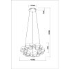 Globo Darla suspension luminaire LED design moderne à anneaux pour salle à manger