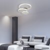 Globo Francine LED plafonnier à anneaux moderne pour salon, couloir, cuisine