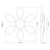 Globo Orbita plafonnier LED carré design moderne pour salon, cuisine et couloir
