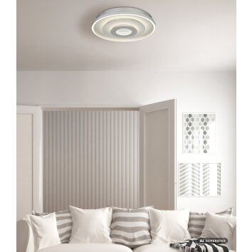 Globo Miles plafonnier LED rond ø 40 cm, design moderne, 3990 lm, 30 W, 3000/4000/6000 K