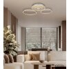 Globo Miles plafonnier LED à 3 anneaux avec télécommande, design moderne