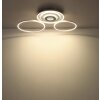 Globo Miles plafonnier LED à 3 anneaux avec télécommande, design moderne