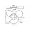 Globo Miles plafonnier LED design à trois anneaux 2700-6500 K 6710 lm 60 W