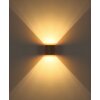 Globo Rojas applique murale LED carrée 6 W 3000 K 576 lm éclairage haut et bas