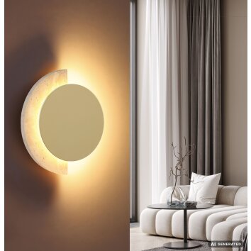 Globo Rojas applique murale LED ronde design demi-lune moderne 3000K 838 lm 8W