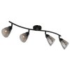 Globo Paula luminaire de plafond plafonnier 4 flammes E14 25 W pour salon et salle à manger