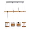 NOWA Jaro suspension luminaire suspendu 4 lumières à barre, E27, salle à manger