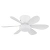 Globo Delores ventilateur de plafond LED avec éclairage, moderne, en forme de fleur
