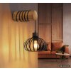 Globo Caldwell applique murale industrielle avec support cylindrique et cage suspendue E27 60W