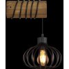 Globo Caldwell applique murale industrielle avec support cylindrique et cage suspendue E27 60W