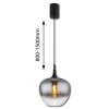 Globo Maxy suspension moderne E27 60 W, réglable, Ø 29 cm, pour salle à manger