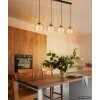 Globo Swanson suspension à 4 lumières pour table à manger, longueur 113 cm, E27
