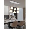 Globo Swanson suspension allongée à 6 flammes pour salle à manger et cuisine