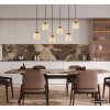 Globo Swanson suspension moderne pour salle à manger et cuisine à 6 lampes
