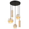 Globo Daren suspension salle à manger moderne ronde à 3 flammes luminaire
