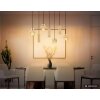 Globo Daren suspension moderne allongée à 4 lumières E27 64,5 cm pour salle à manger