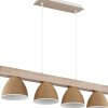 Globo Lyndon suspension luminaire allongée 4 lampes E14 salle à manger cuisine