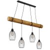 Globo Berti suspension linéaire industrielle à 4 lampes, luminaire pour espace repas
