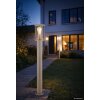 Globo Gracey borne lumineuse d'extérieur borne de jardin E27 moderne à ampoule apparente