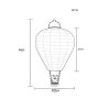 Globo HELUBA lampe solaire montgolfière LED ours suspendue décorative pour extérieur