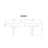 Globo AKRON applique murale solaire LED extérieure carrée moderne pour allée
