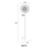 Globo ROSALI lampe solaire de jardin à piquer LED tulipe décorative d'extérieur