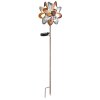 Globo ROSALI rose lampe solaire de jardin fleur éolienne antique pour allée