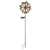 Globo ROSALI rose lampe solaire de jardin fleur éolienne antique pour allée