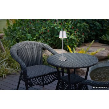 Globo VANNIESO LED lampe solaire de table d’extérieur, lampe d’extérieur moderne