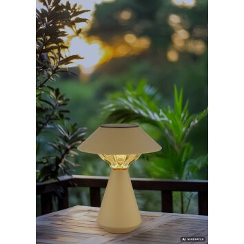 Globo ISALIE lampe solaire LED à poser d’extérieur pour jardin et allée