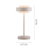 SCHÖNER WOHNEN-Kollektion ELMO lampe de table LED à interrupteur tactile