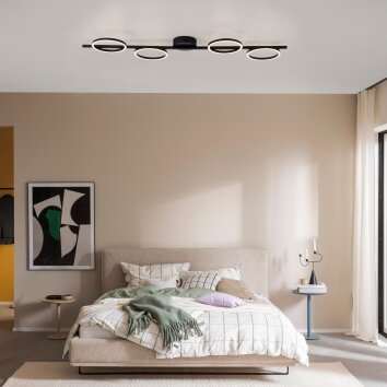 Schöner Wohnen-Kollektion MINI RITUS plafonnier LED à 4 anneaux moderne