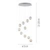 Schöner Wohnen-Kollektion LINI suspension LED design 10 points lumineux réglable en hauteur
