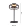 SCHÖNER WOHNEN-Kollektion SIA lampe de table LED à globe ovale design moderne