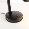 Leuchten Direkt Lampe à poser FLEXI à col flexible orientable, abat-jour noir