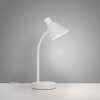 Leuchten Direkt lampe de bureau PIXIE blanche et réglable, LED 3000 Kelvin blanc chaud