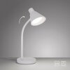 Leuchten Direkt lampe de bureau PIXIE blanche et réglable, LED 3000 Kelvin blanc chaud