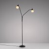 Leuchten Direkt Lampadaire LOKI, bras courbés, blanc opale, 3000 kelvins blanc chaud