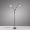 Leuchten Direkt Lampadaire LOKI, bras courbés, blanc opale, 3000 kelvins blanc chaud