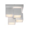 Leuchten Direkt plafonnier géométrique TETRIS, relief décalé, LED 3000 Kelvin blanc chaud