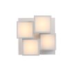 Leuchten Direkt plafonnier géométrique TETRIS, relief décalé, LED 3000 Kelvin blanc chaud