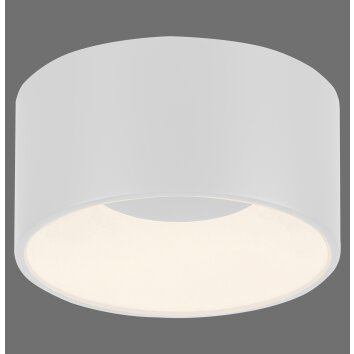 Leuchten Direkt plafonnier cylindrique LED moderne TANIKA blanc, 3 000 Kelvin blanc chaud