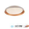 Leuchten Direkt Plafonnier LED SATI, forme ronde et plate, 3000 Kelvin blanc chaud